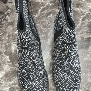 Stylish Black and White Women's Boots
